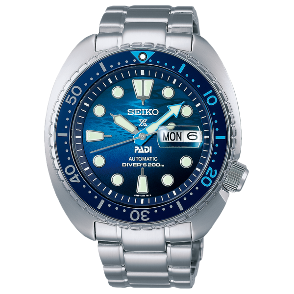 Seiko SRPK01K1 Férfi Karóra - Prospex Sea Save the Ocean Padi Special Edition The Great Blue - ora-bolt.hu