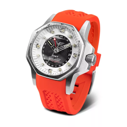 Vostok Europe 640A702-SR Férfi Karóra – Atomic Age Fermi GMT 48 mm