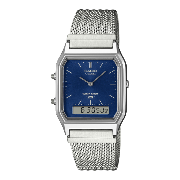 Casio AQ-230EM-2AEF Unisex Karóra - Vintage Mesh - ora-bolt.hu