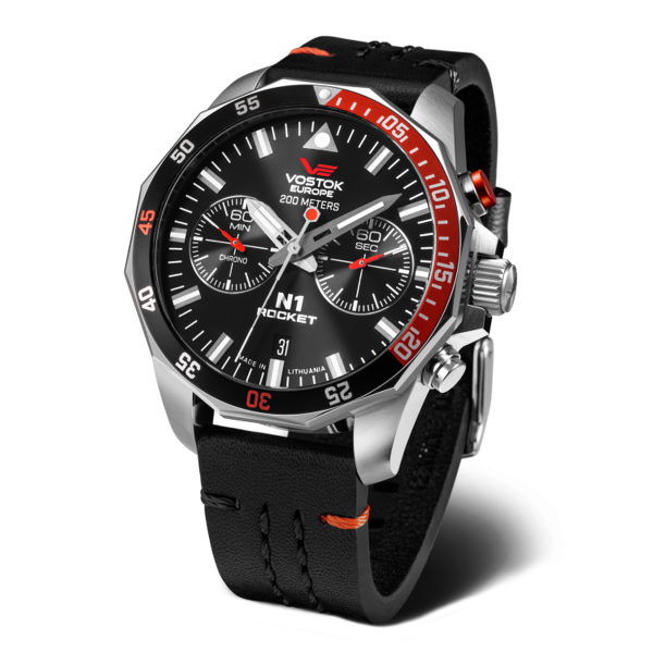 Vostok Europe 225A707-L Férfi Karóra - N1 Rocket Chronograph 46mm - ora-bolt.hu