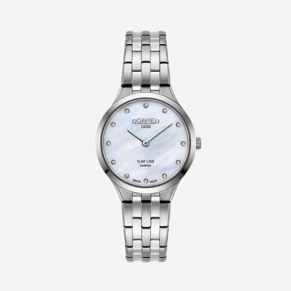 Roamer 512847 41 89 20 Női Karóra - Slim-Line Classic Diamond 30 mm - ora-bolt.hu
