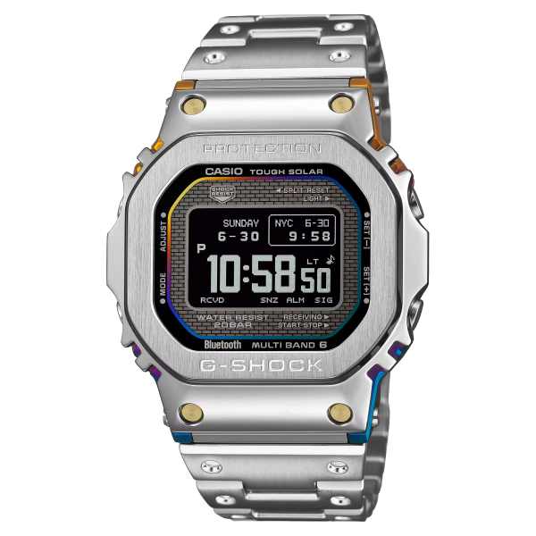 Casio GMW-BZ5000RC-1ER Férfi Karóra - G-Shock Full Metal Solar Bluetooth MIP Display Rainbow - ora-bolt.hu