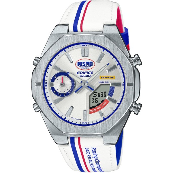 Casio ECB-S10NIS-7AER Férfi Karóra - Edifice Nismo Heritage Edition Bluetooth Sapphire - ora-bolt.hu