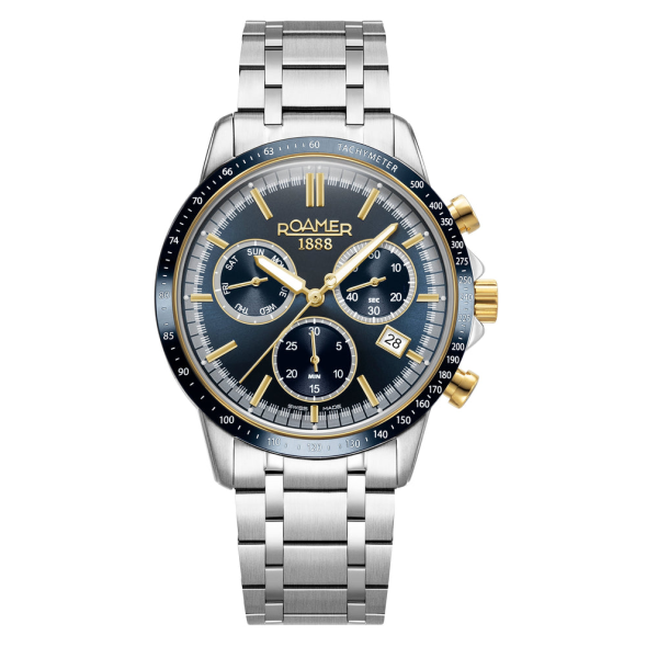 Roamer 968988 47 45 20 Férfi Karóra - Mercury Chrono 43.5 mm Quartz Chronograph - ora-bolt.hu