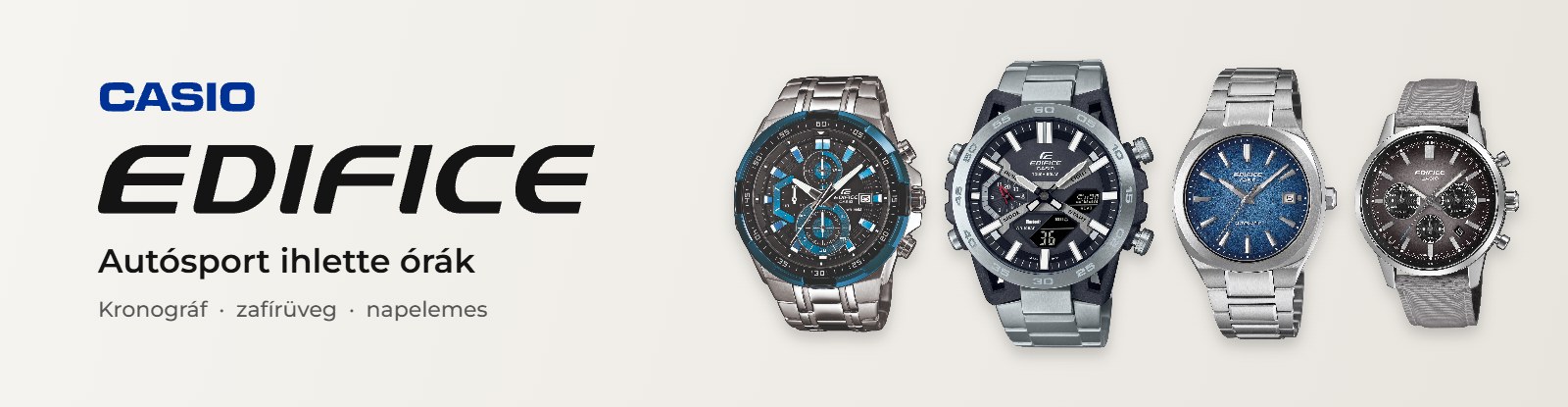 Casio Edifice – autósport ihlette órák