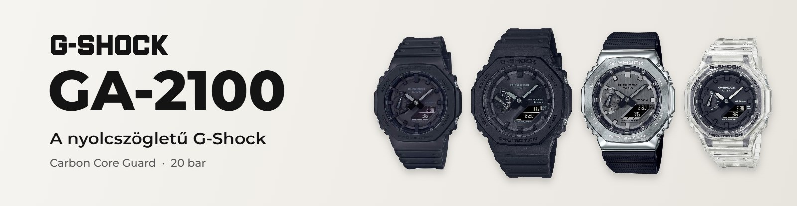 Casio G-Shock GA-2100 (CasiOak) – a nyolcszögletű G-Shock